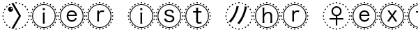 Ihre Vorschau von der Schriftart MBats