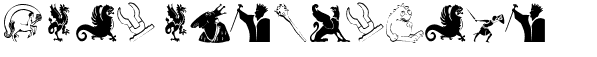 Ihre Vorschau von der Schriftart Mediaeval Bats