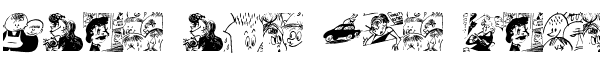 Ihre Vorschau von der Schriftart Menschenskinder