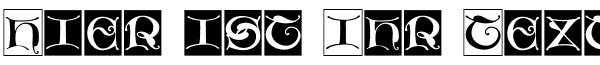 Ihre Vorschau von der Schriftart Missal Unciale Bricks