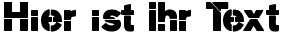Ihre Vorschau von der Schriftart MKStencilsansBlack
