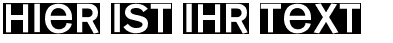 Ihre Vorschau von der Schriftart Mono Alphabet Invers
