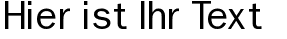 Ihre Vorschau von der Schriftart Non Serif