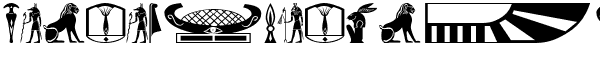 Ihre Vorschau von der Schriftart Old Egypt Glyphs