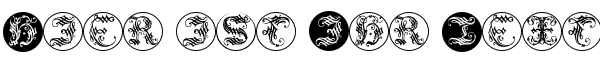 Ihre Vorschau von der Schriftart Ornamental Initial Buttons