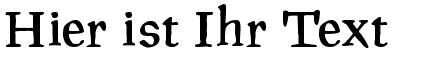 Ihre Vorschau von der Schriftart PragRoman