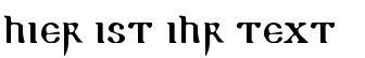 Ihre Vorschau von der Schriftart Readable Gothic