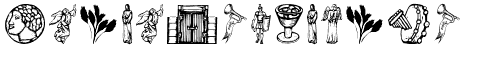 Ihre Vorschau von der Schriftart Religious Symbols