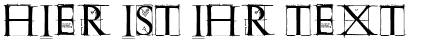 Ihre Vorschau von der Schriftart Roman Grid Caps