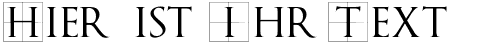 Ihre Vorschau von der Schriftart TrajanusBricks