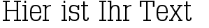 Ihre Vorschau von der Schriftart Typo Slab Serif
