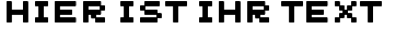 Ihre Vorschau von der Schriftart Unscreen MK