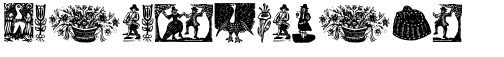 Ihre Vorschau von der Schriftart Was Woodcuts
