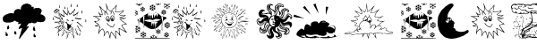 Ihre Vorschau von der Schriftart Weather Bats