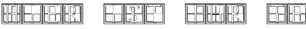 Ihre Vorschau von der Schriftart XperimentypoThree B Square