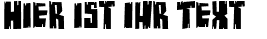 Ihre Vorschau von der Schriftart Buzz Saw Chipped AOE