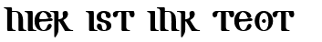 Ihre Vorschau von der Schriftart Gotic AOE
