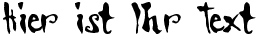 Ihre Vorschau von der Schriftart Scrawn AOE