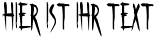 Ihre Vorschau von der Schriftart Skinner AOE