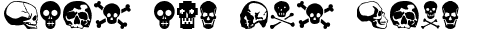 Ihre Vorschau von der Schriftart SkullBearer AOE