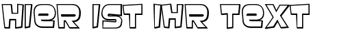 Ihre Vorschau von der Schriftart Baveuse 3D