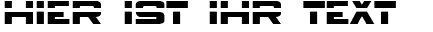 Ihre Vorschau von der Schriftart Borg 9