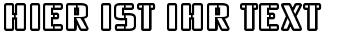 Ihre Vorschau von der Schriftart Braeside Outline