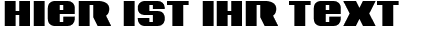 Ihre Vorschau von der Schriftart Contour Generator