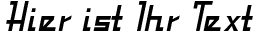 Ihre Vorschau von der Schriftart Fabian
