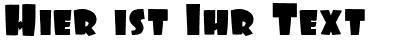 Ihre Vorschau von der Schriftart Foo