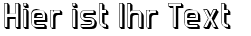 Ihre Vorschau von der Schriftart Forgotten Futurist Shadow