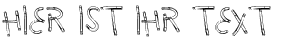 Ihre Vorschau von der Schriftart Holy Smokes