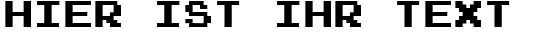 Ihre Vorschau von der Schriftart Joystix