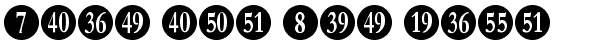 Ihre Vorschau von der Schriftart Numberpile