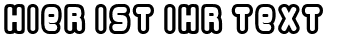 Ihre Vorschau von der Schriftart Overload Outlined