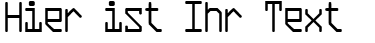 Ihre Vorschau von der Schriftart Plasmatic