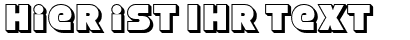 Ihre Vorschau von der Schriftart Strenuous 3D