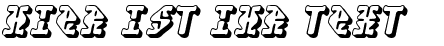 Ihre Vorschau von der Schriftart Stupefaction 3D