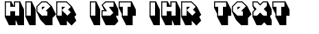 Ihre Vorschau von der Schriftart Sudbury Basin 3D