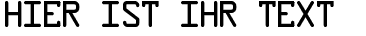 Ihre Vorschau von der Schriftart Data Control