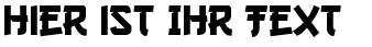 Ihre Vorschau von der Schriftart Gang of Three