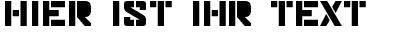 Ihre Vorschau von der Schriftart Major Snafu