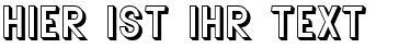 Ihre Vorschau von der Schriftart SF Buttacup Lettering Shaded