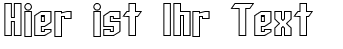 Ihre Vorschau von der Schriftart SF Archery Black Outline