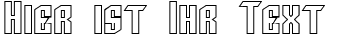 Ihre Vorschau von der Schriftart SF Archery Black SC Outline