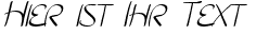 Ihre Vorschau von der Schriftart SF Burlington Script SC