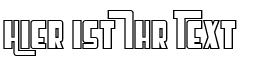 Ihre Vorschau von der Schriftart SF Cosmic Age Outline