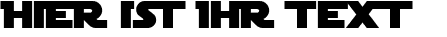 Ihre Vorschau von der Schriftart SF Distant Galaxy Alternate