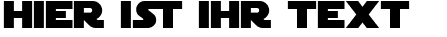 Ihre Vorschau von der Schriftart SF Distant Galaxy