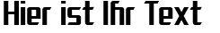 Ihre Vorschau von der Schriftart SF Electrotome